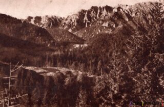 Carte poștală Muntii Bucegi Dihamul - anii '40