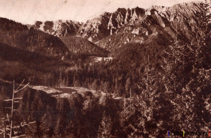 Carte poștală Muntii Bucegi Dihamul - anii '40