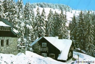 Carte poștală Busteni Cabana Poiana Izvoarelor - anii '60