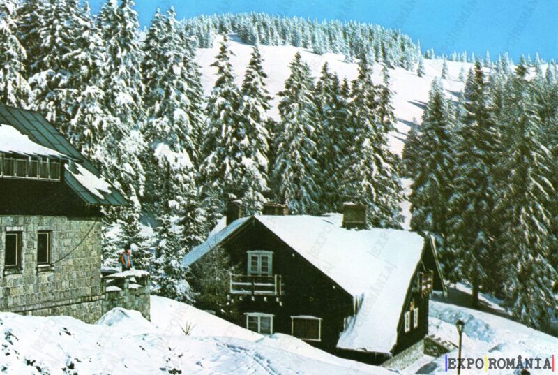 Carte poștală Busteni Cabana Poiana Izvoarelor - anii '60