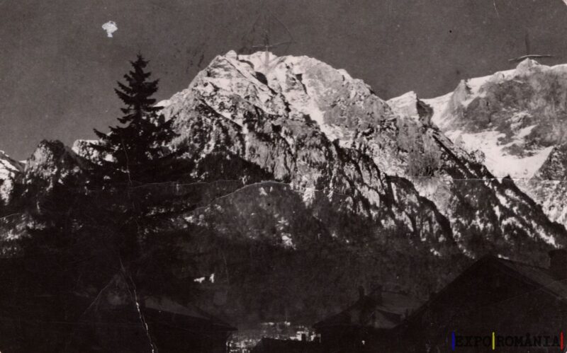 Carte poștală Busteni Vedere spre Caraiman - anii '60 - 03