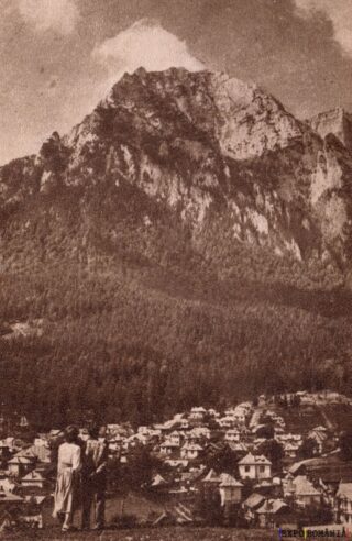 Carte poștală Busteni Vedere spre Caraiman - anii '60 - 04