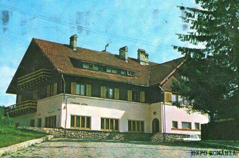 Carte poștală Busteni Caminul Alpin - anii '70