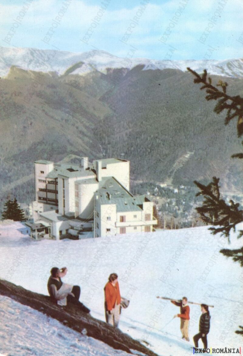 Carte poștală Hotel Cota 1400 - anii '70