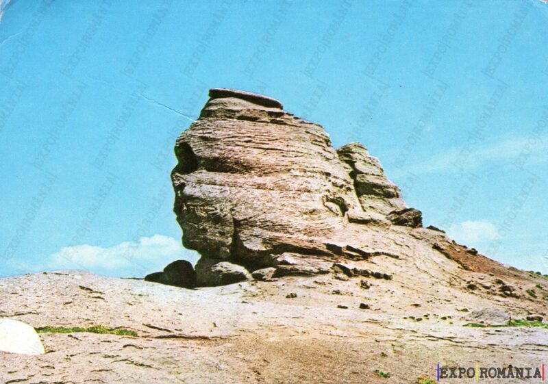 Carte poștală Muntii Bucegi Sfinxul - anii '70
