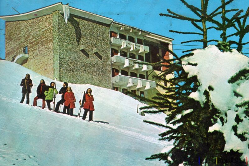 Carte poștală Sinaia Cabana Teleferic - anii '70