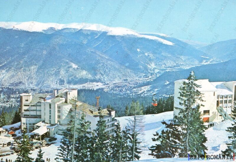 Carte poștală Sinaia Hotel Cota 1400 Iarna - anii '70