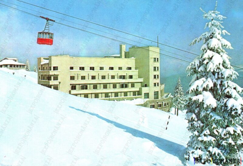 Carte poștală Sinaia Hotel Cota 1400 Telecabina - anii '70