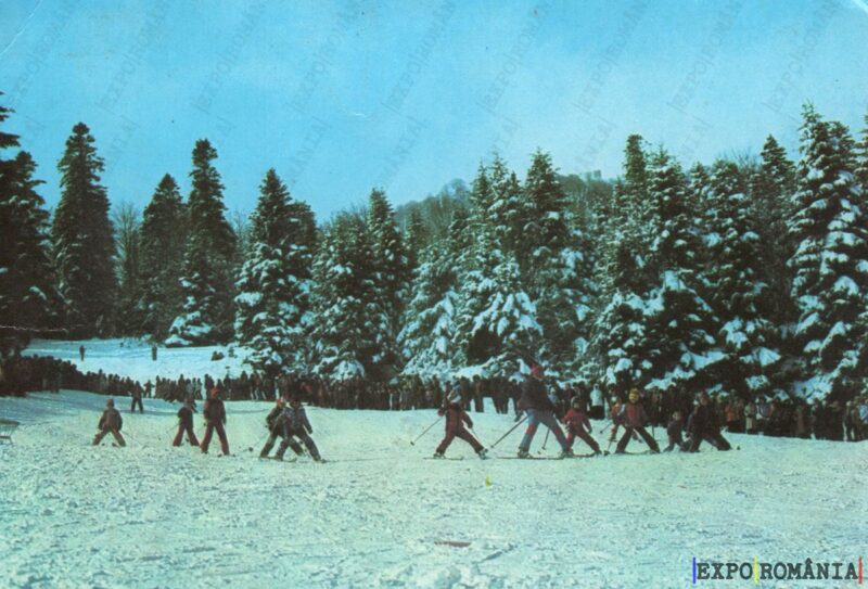 Carte poștală Sinaia Poiana Potcovarilor Serbarile Zapezii - anii '70