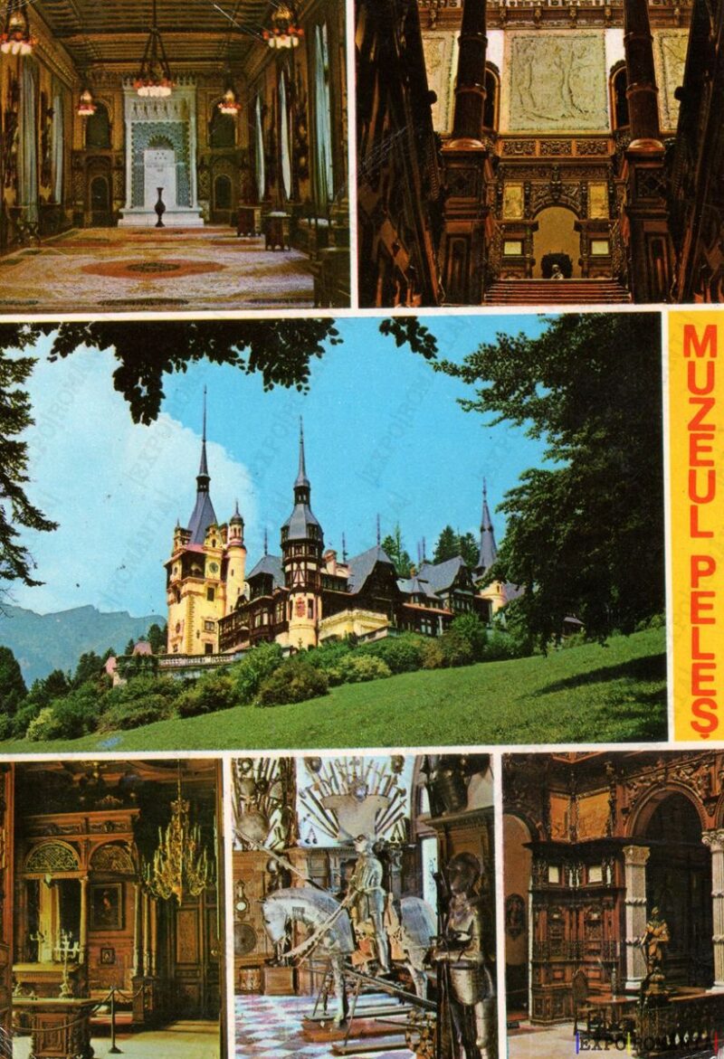 Carte poștală Sinaia Castelul Peles - anii '80 - 02