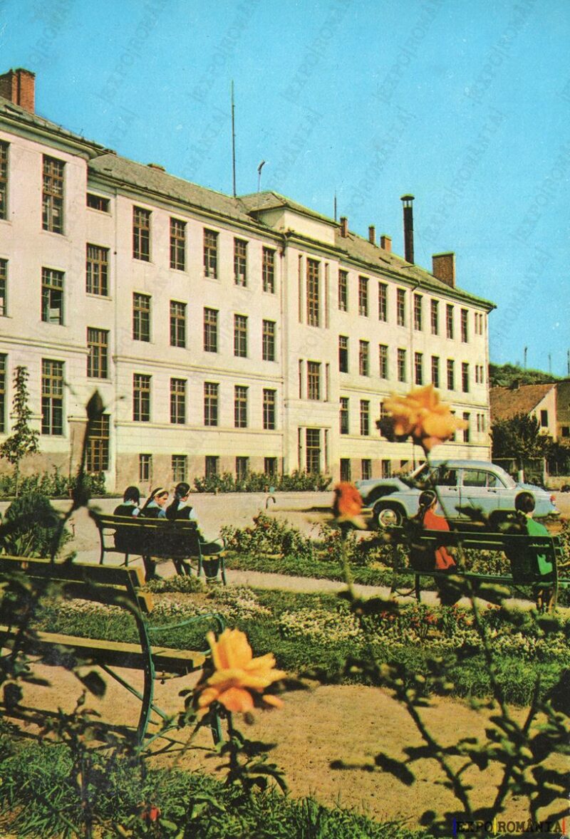 Carte poștală Simleul Silvaniei Liceul Agricol - anii '70