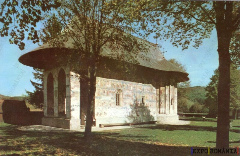 Carte poștală Biserica Manastirii Humor - anii '70