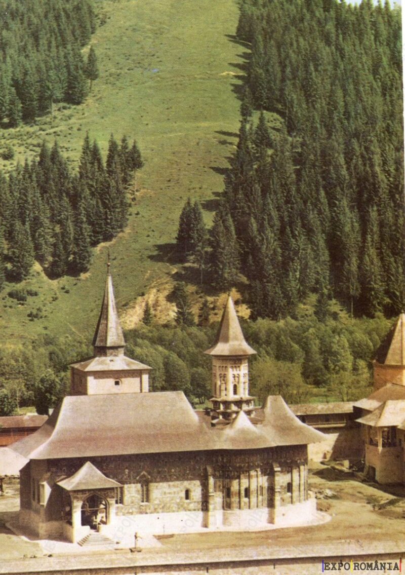 Carte poștală Biserica Manastirii Moldovita - anii '70 - 01