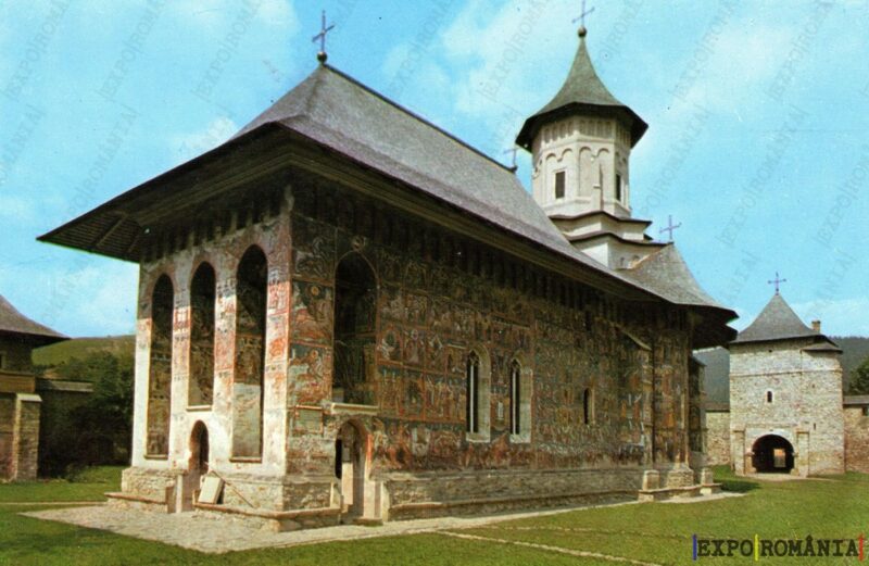 Carte poștală Biserica Manastirii Moldovita - anii '70 - 02
