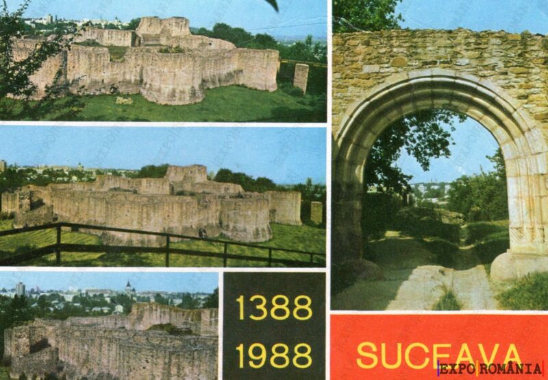 Carte poștală Cetatea de Scaun - anii '80