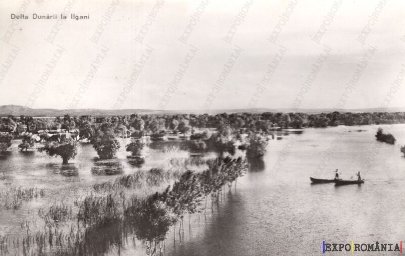 Carte poștală Delta Dunarii Ilgani - anii '50