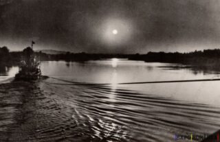 Carte poștală Delta Dunarii Noaptea - anii '50 - 03