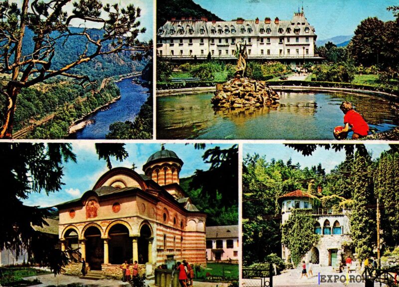 Carte poștală Valea Oltului Calimanesti Manastirea Cozia - anii '70
