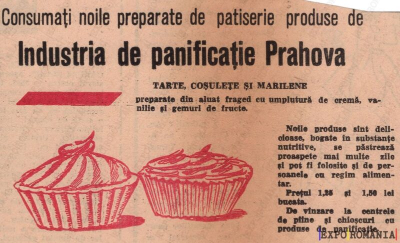 Produse de patiserie de la Industria Prahova