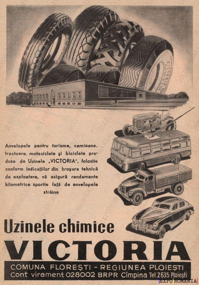 Anvelopele chimice Victoria pentru diverse vehicule