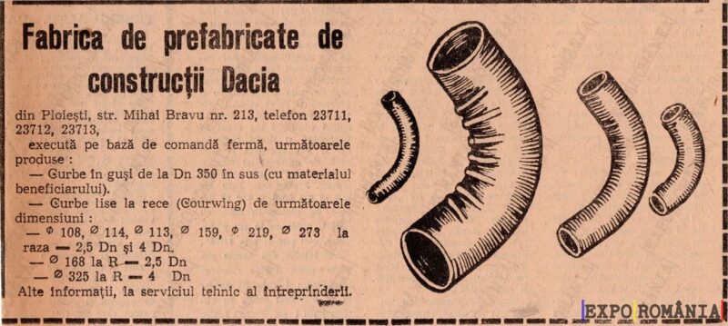 Produse din prefabricate pentru construcții Dacia