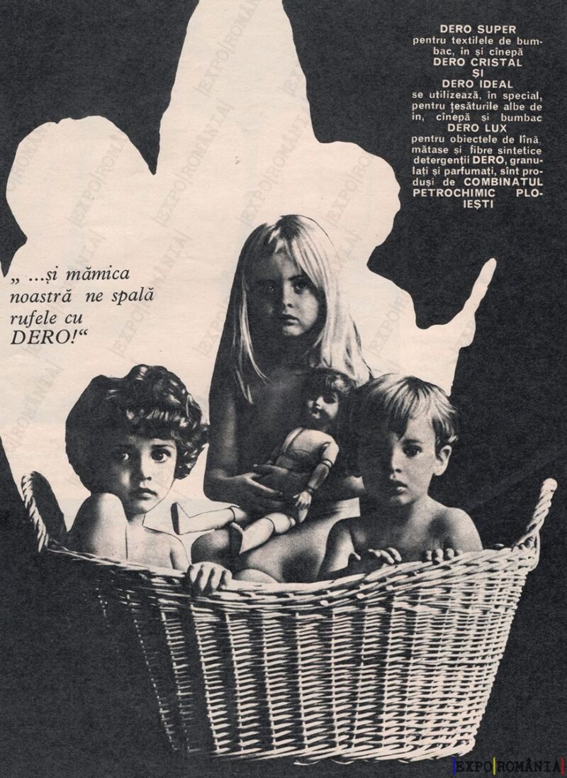 Reclama pentru detergentul DERO din trecut