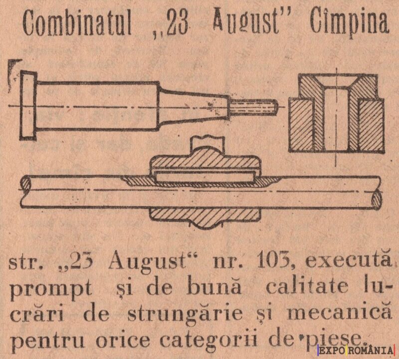 Combinatul 23 August Câmpina - lucrări mecanice