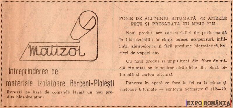 Produse hidroizolante din folie de aluminiu bitumata