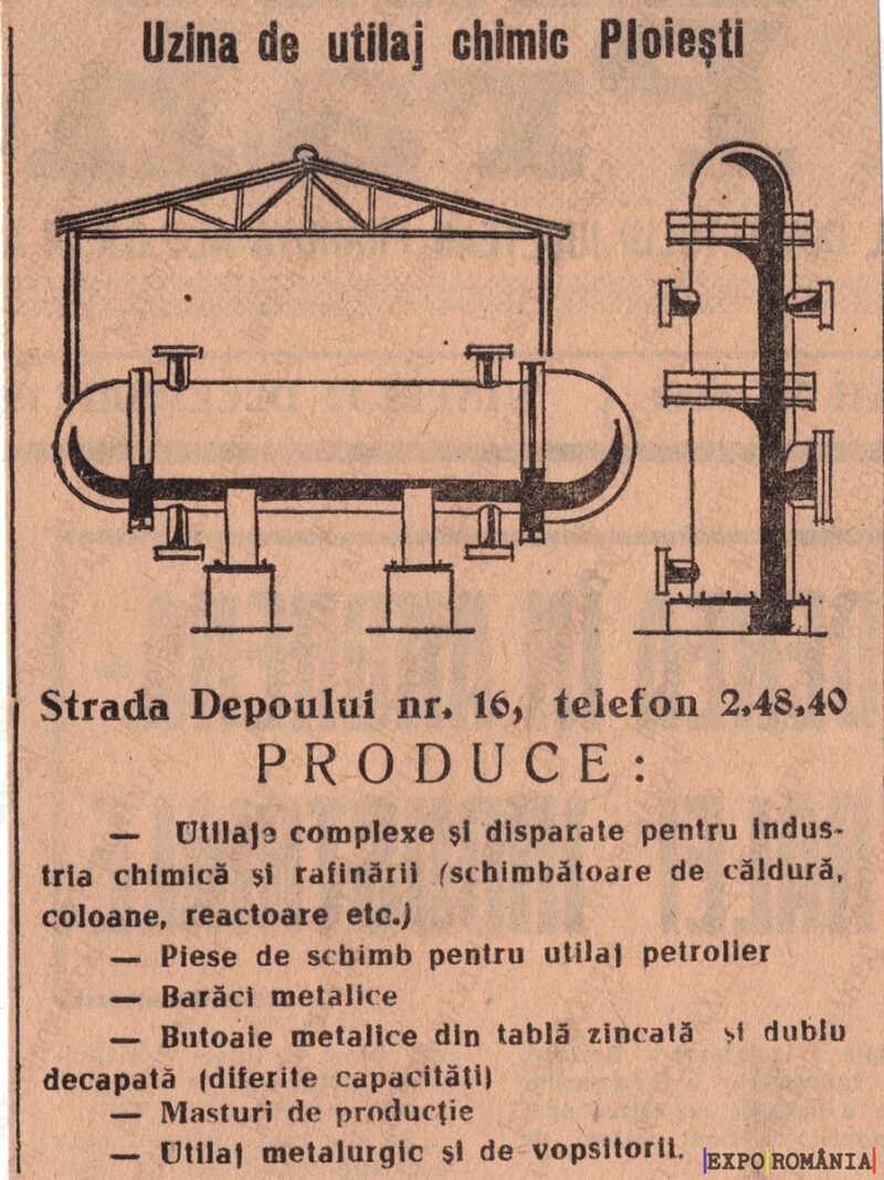 Uzina de utilaj chimic Ploiești și produsele sale