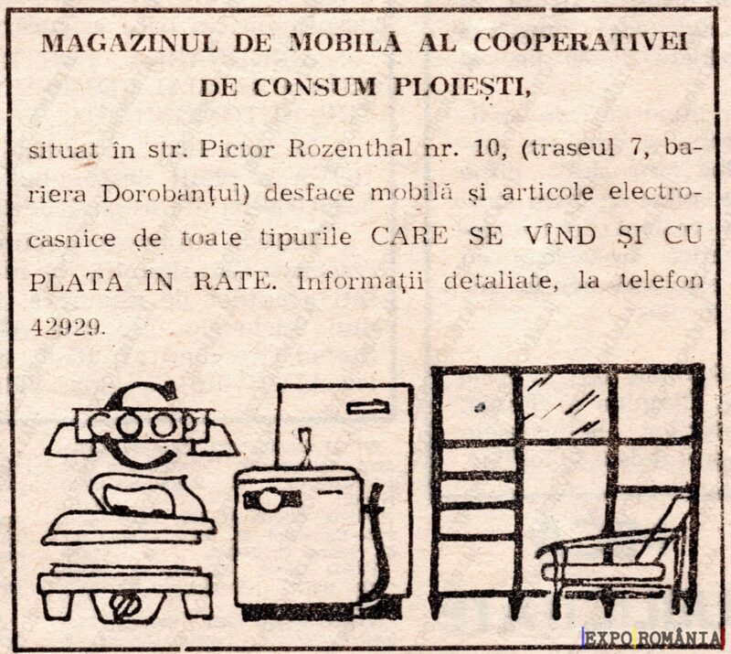 Magazin de mobilă și electrocasnice în Ploiești