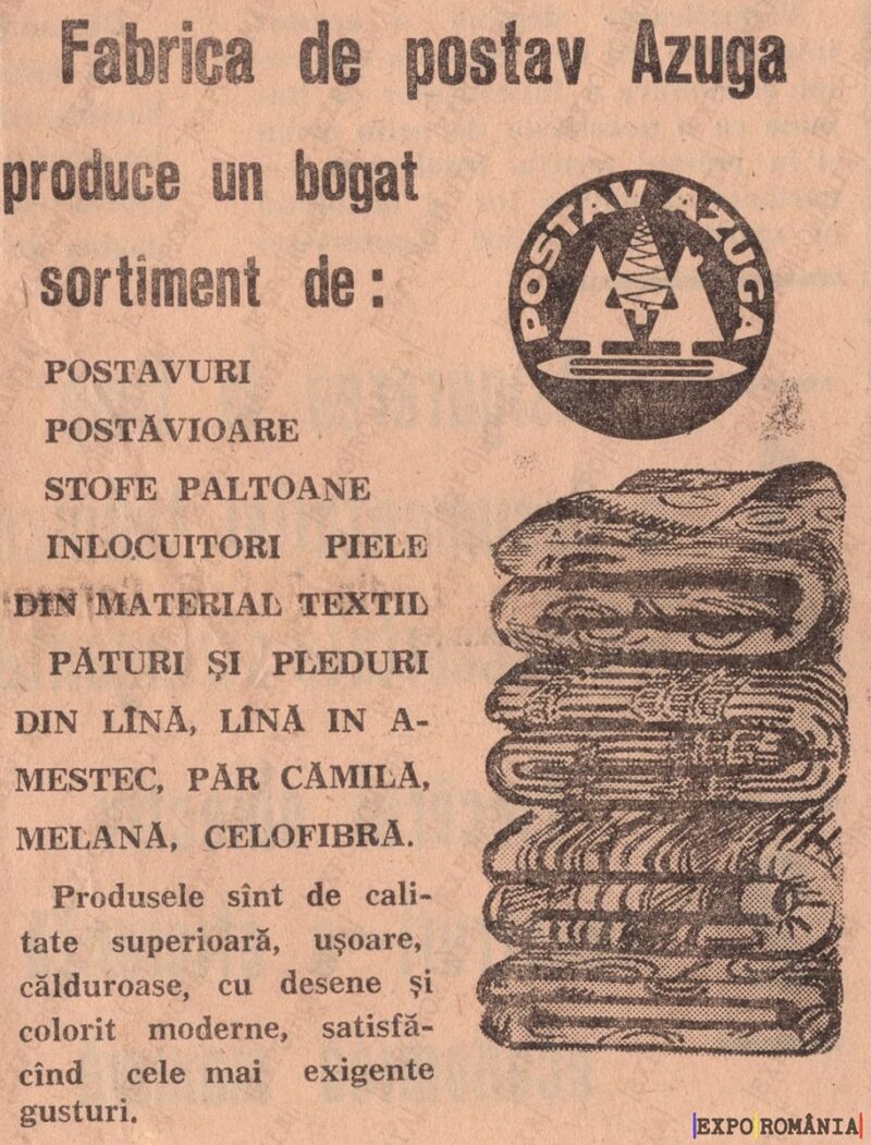 Produse textile de la Fabrica Azuga