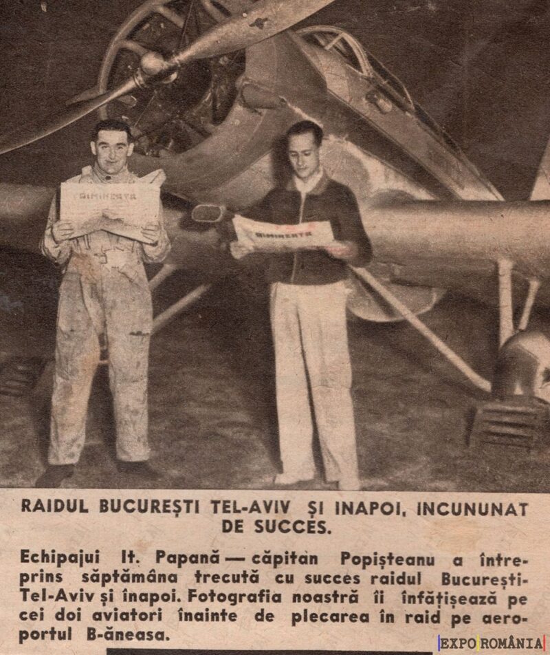 Aviatori Raidul București Israel - Anii '30