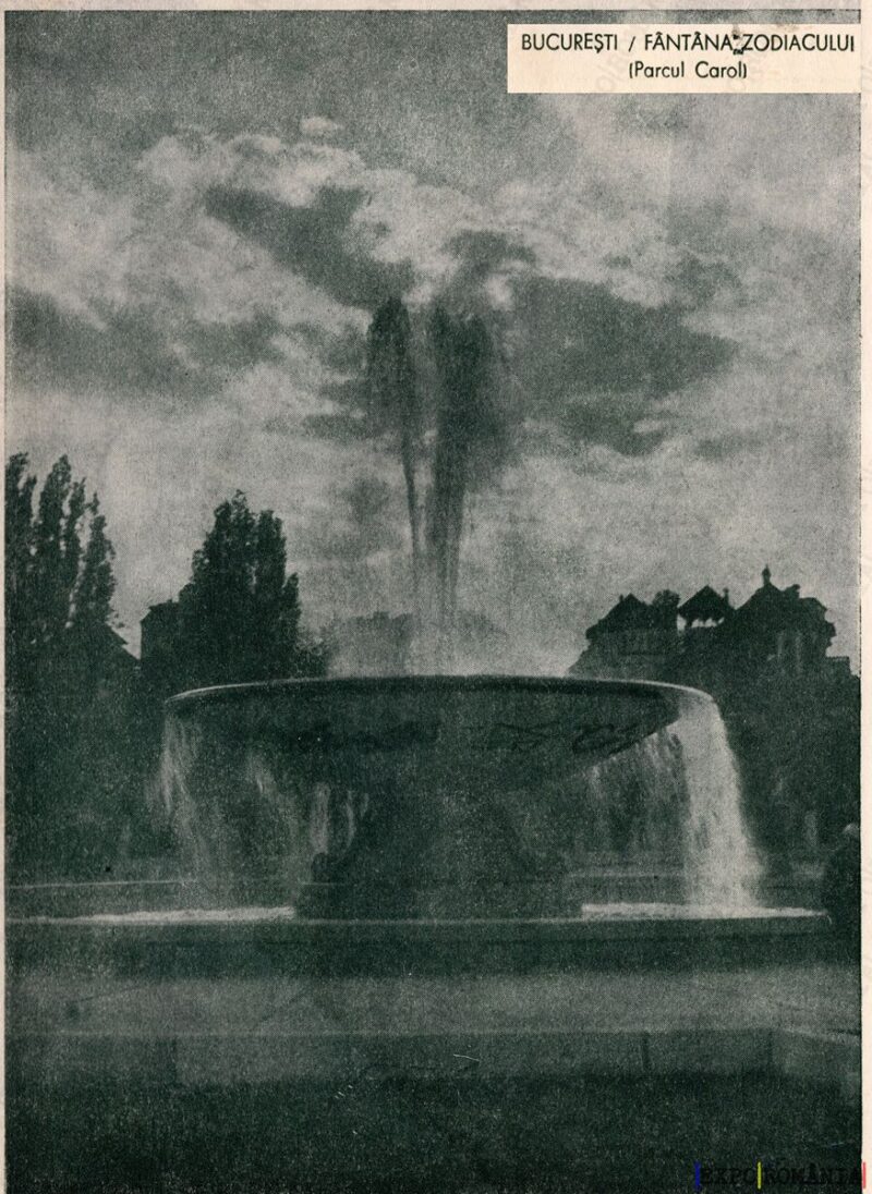 București Parcul Carol Fântâna Zodiac - Anii '30
