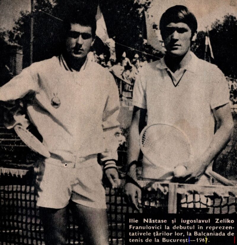 București Tenis Ilie Năstase și Zeliko Franulovici - Anii '60
