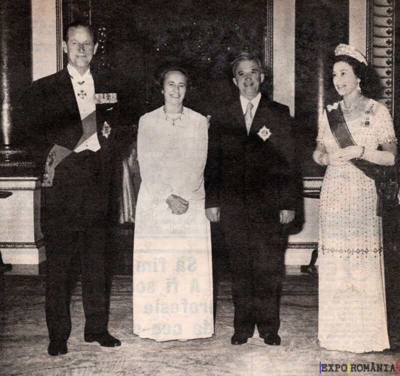 Ceaușescu cu Regina Marii Britanii - Anii '70