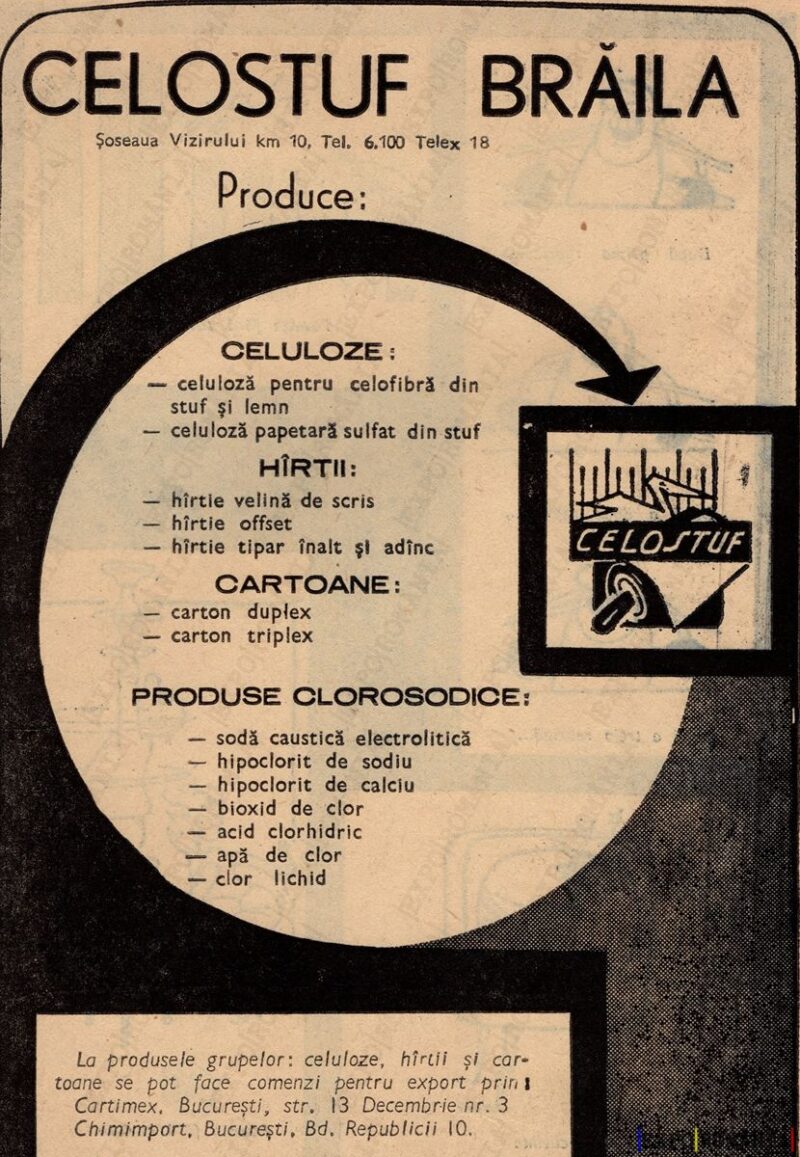 Reclamă Industrie - CELOSTUF - Județul Brăila