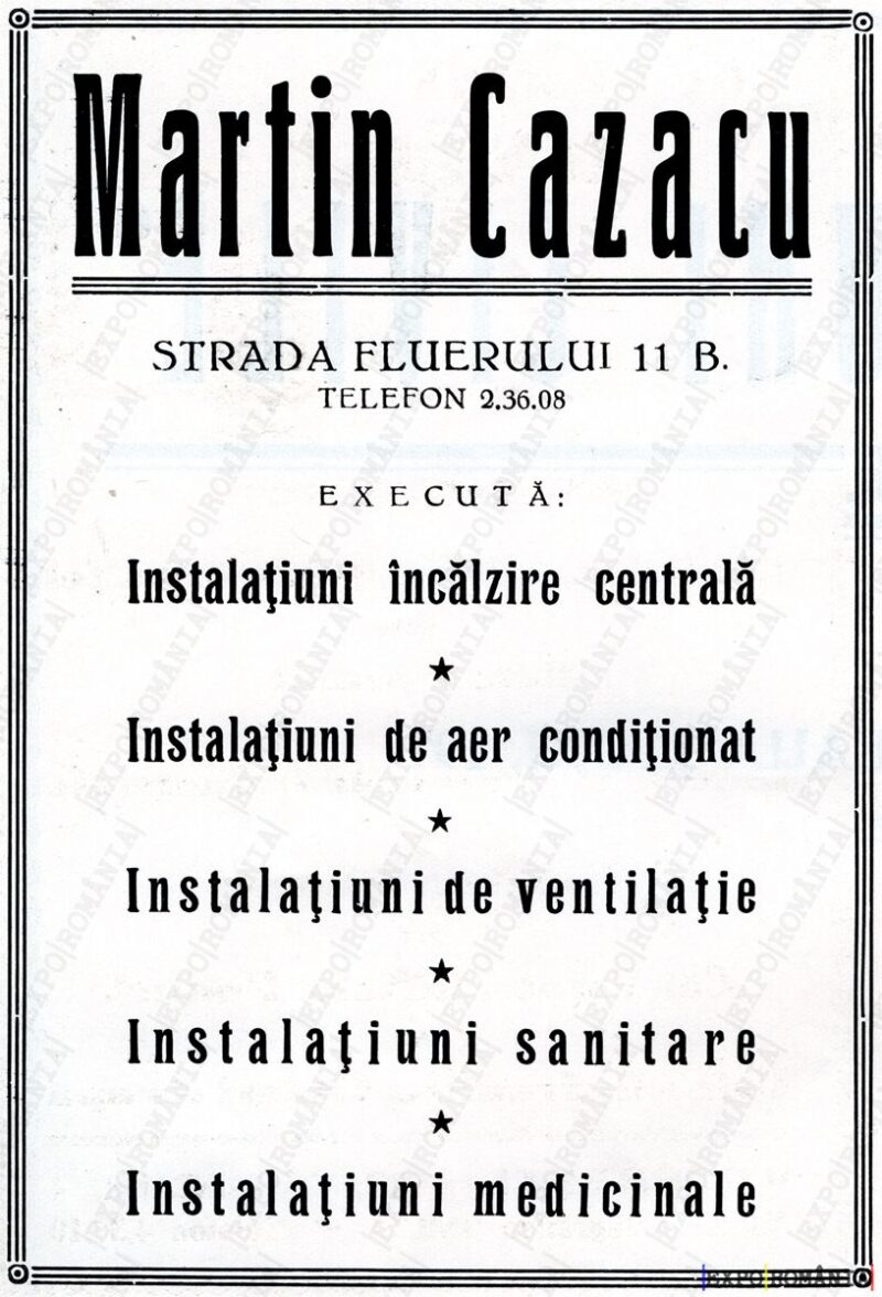 Reclamă Martin Cazacu