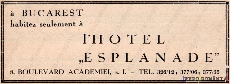 Reclamă Hotel Hotel Esplanade