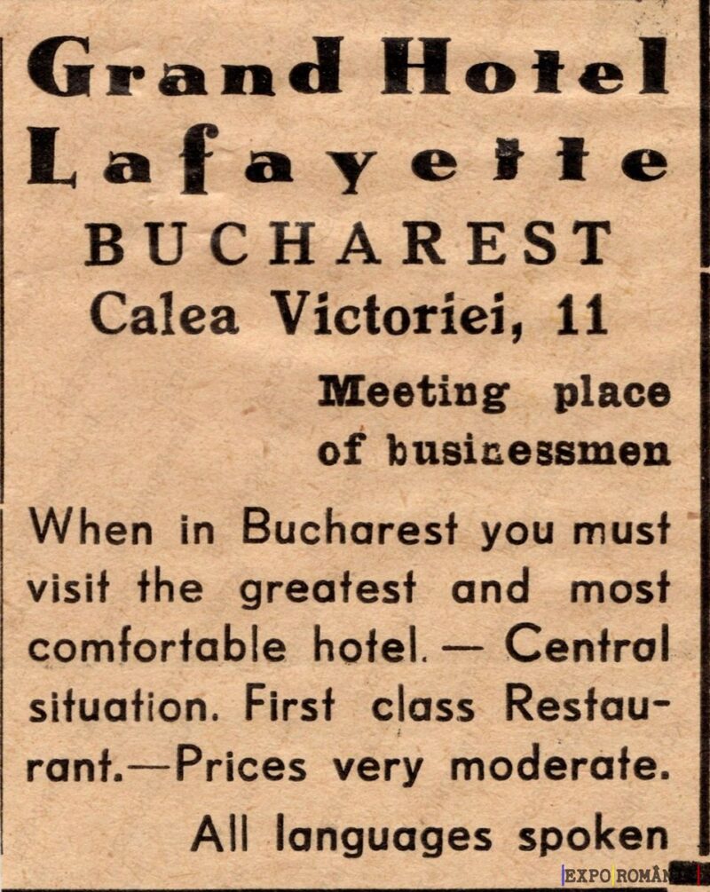 Reclamă Hotel Lafayette - 02