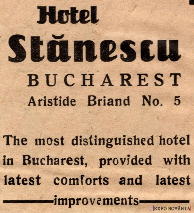 Reclamă Hotel Stanescu