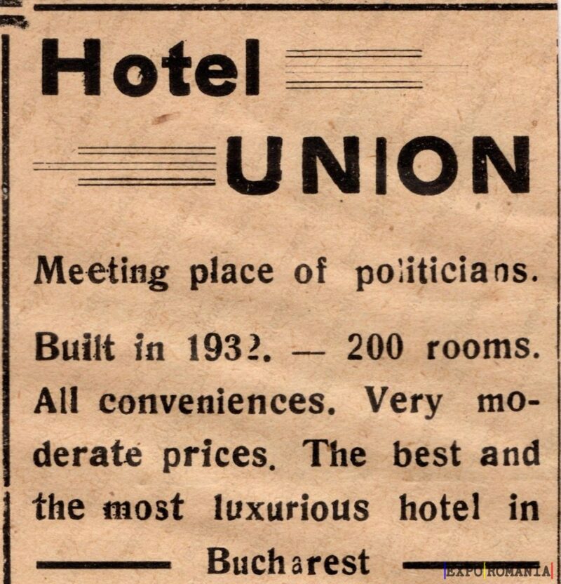 Reclamă Hotel Union - 04