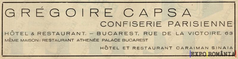 Reclamă Restaurant Capsa