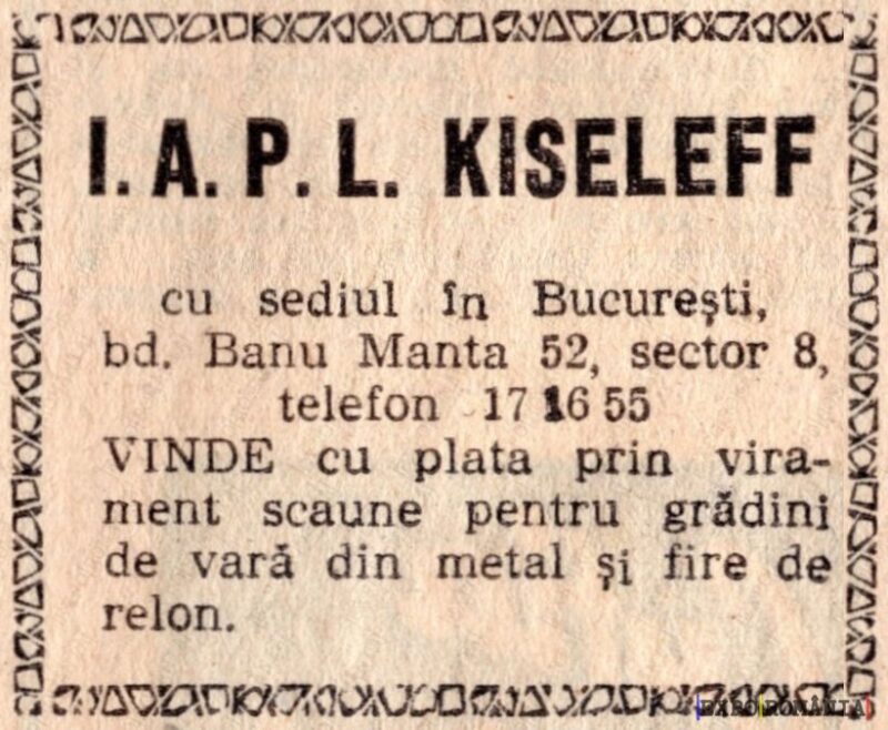 Reclamă Restaurant Kiseleff