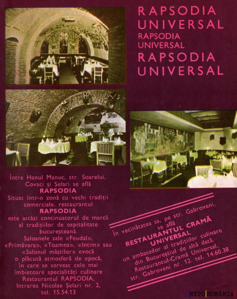 Reclamă Restaurant  Rapsodia