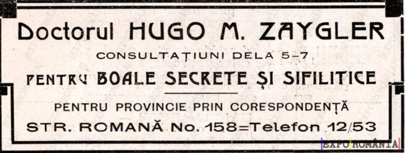 Reclamă Doctor Zaygler
