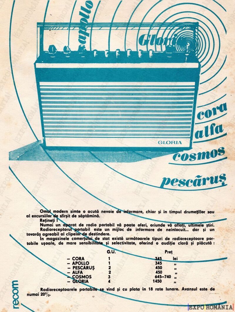 Reclamă Radio  Cora Alfa