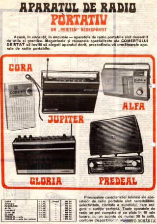 Reclamă Radio Cora Jupiter