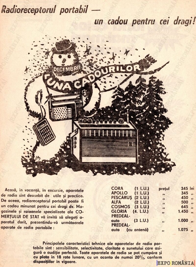 Reclamă Radio Cora Pescarus Cosmos