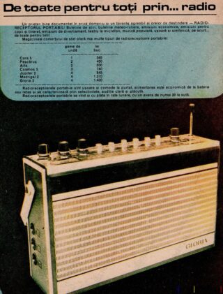 Reclamă Radio Cora Pescarus Jupiter