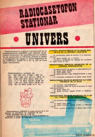 Reclamă Radio Univers